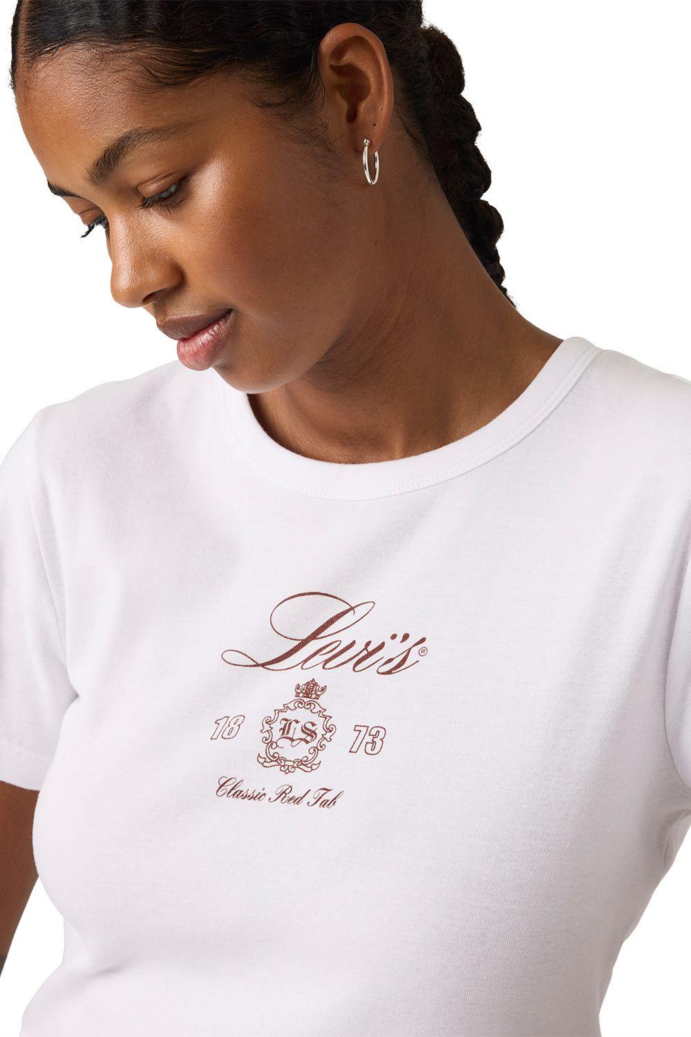 Polera Mujer Graphic Rickie Tee Blanco Levis 17944-0114-2