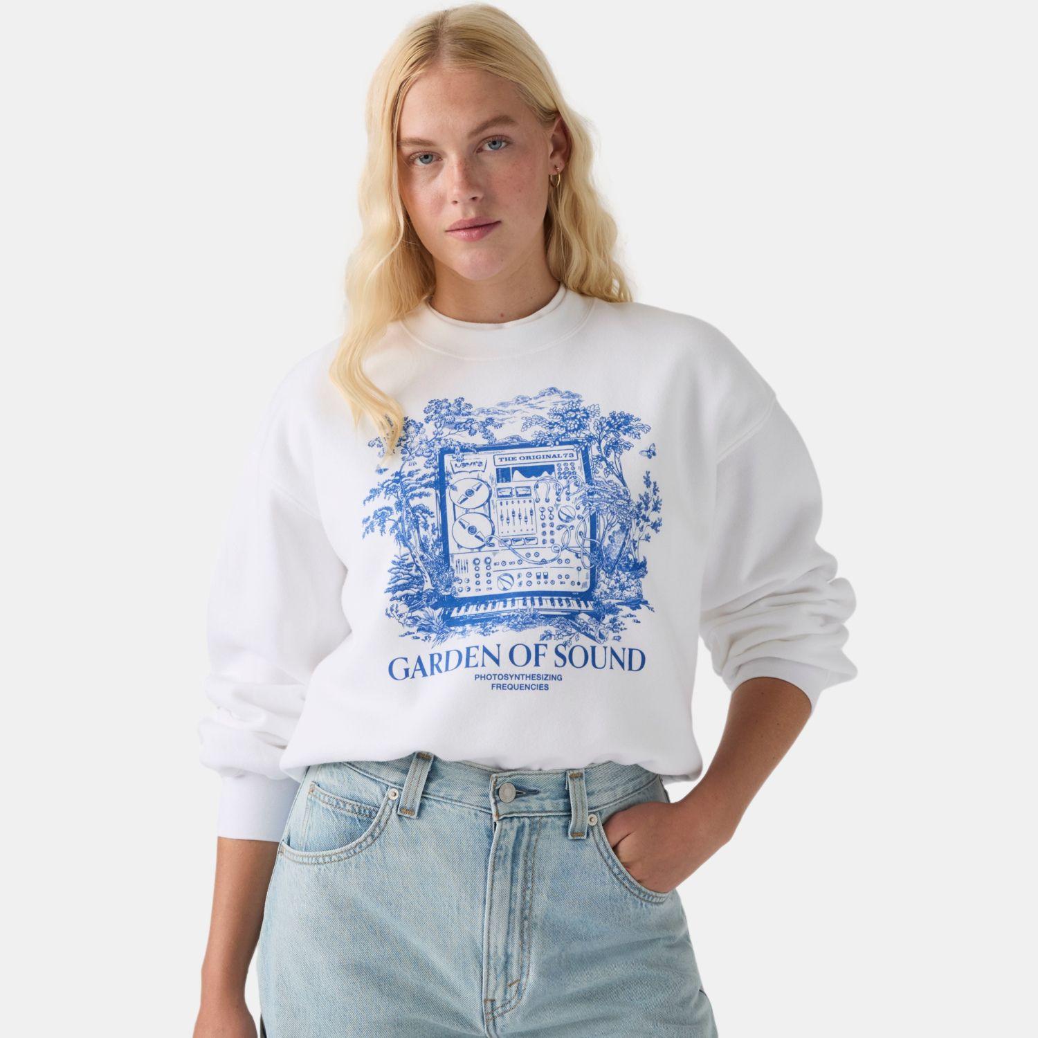 Polerón Mujer Everyday Crew 2.0 Blanco Levis 008CG-0016-3