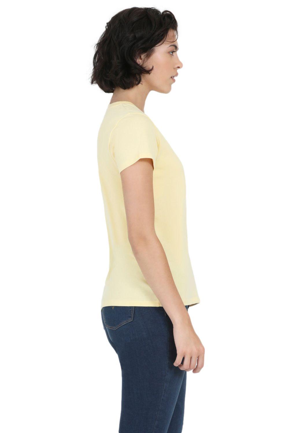 Polera Mujer Lisa Con Logo Porter Amarillo Levis 17369-1946-1