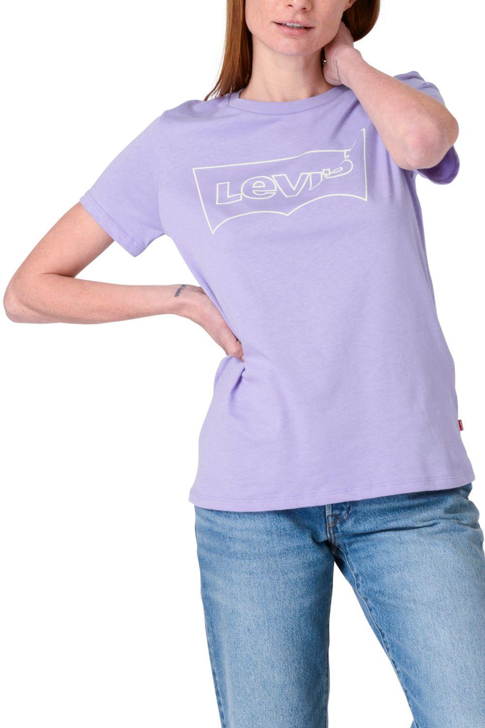 Polera Mujer Regular Fit Lila Levis 17369-2966-3