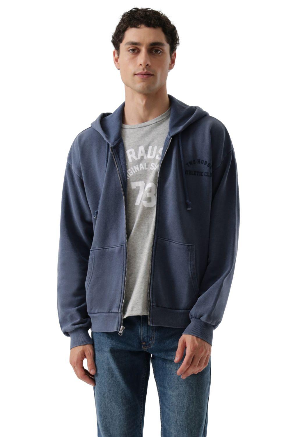 Polerón Hombre Two Horse Cropped Azul Levis 003QW-0001-3