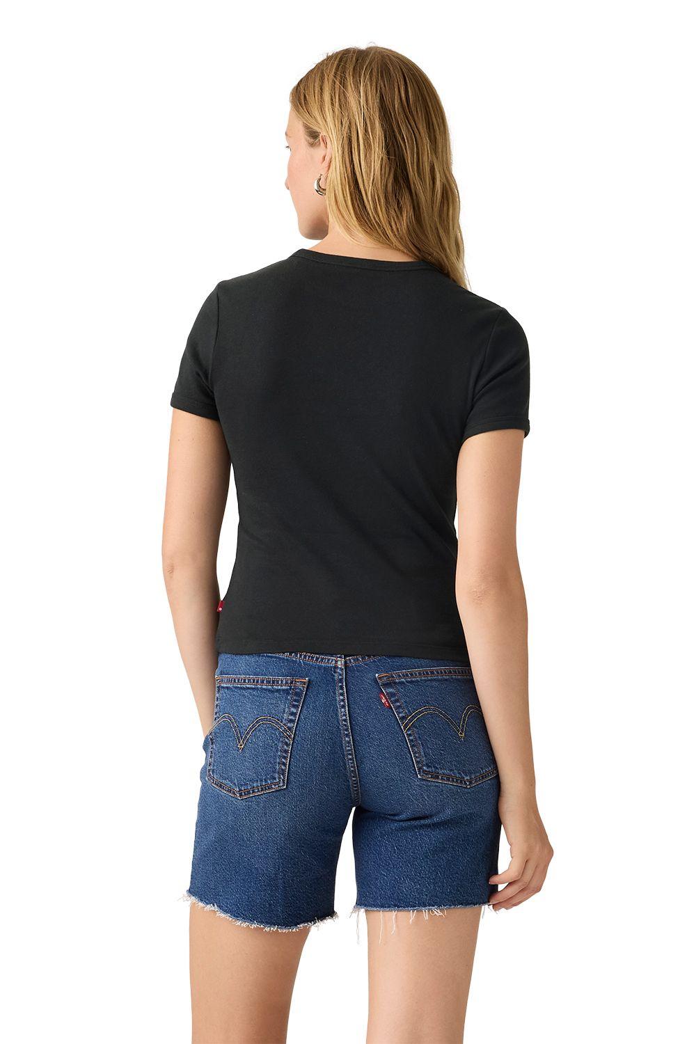 Polera Mujer Graphic Ringer Rickie Negro Levis A3519-0060-1