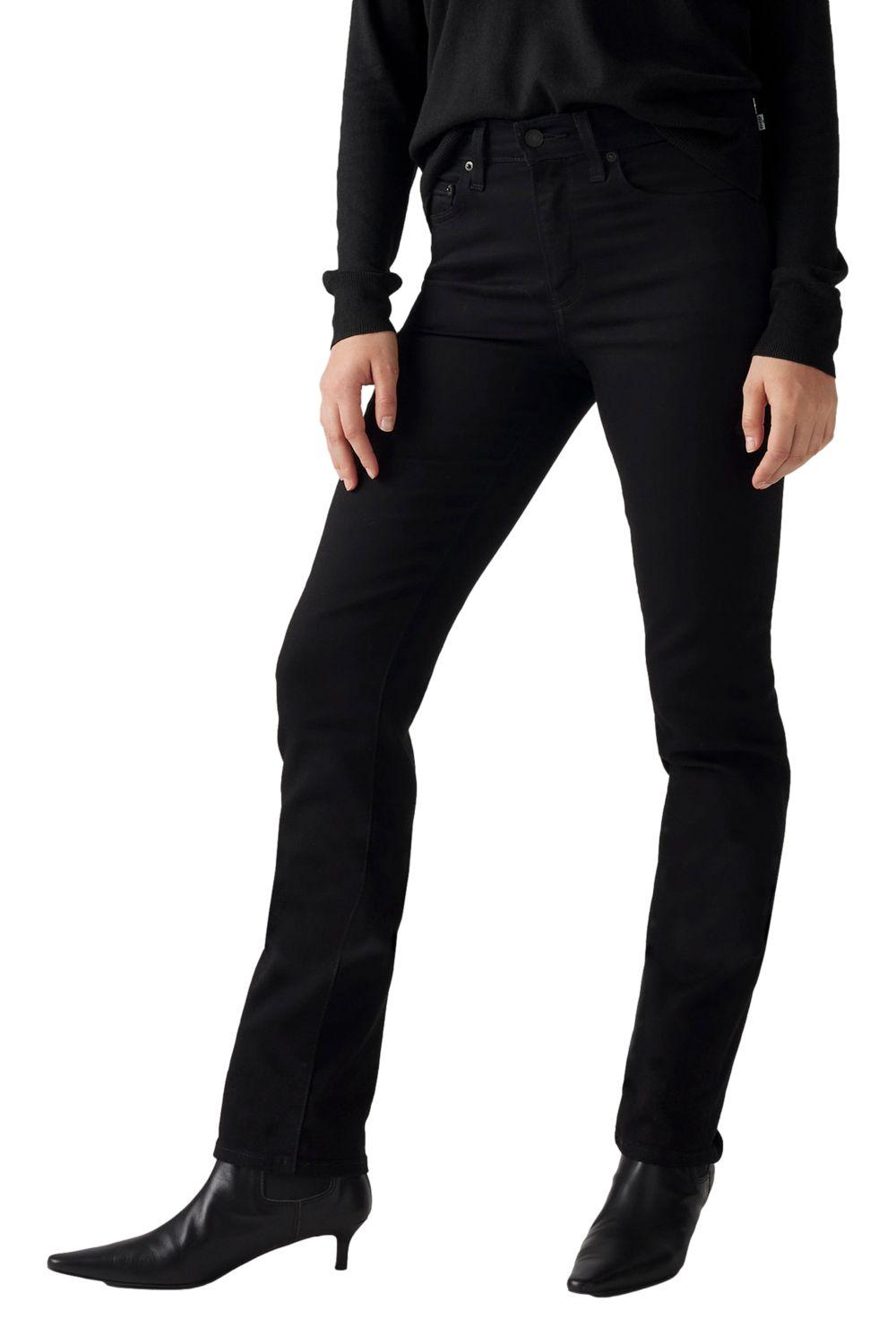 Jeans Mujer 724 High Rise Straight Negro Levis 18883-0321-0