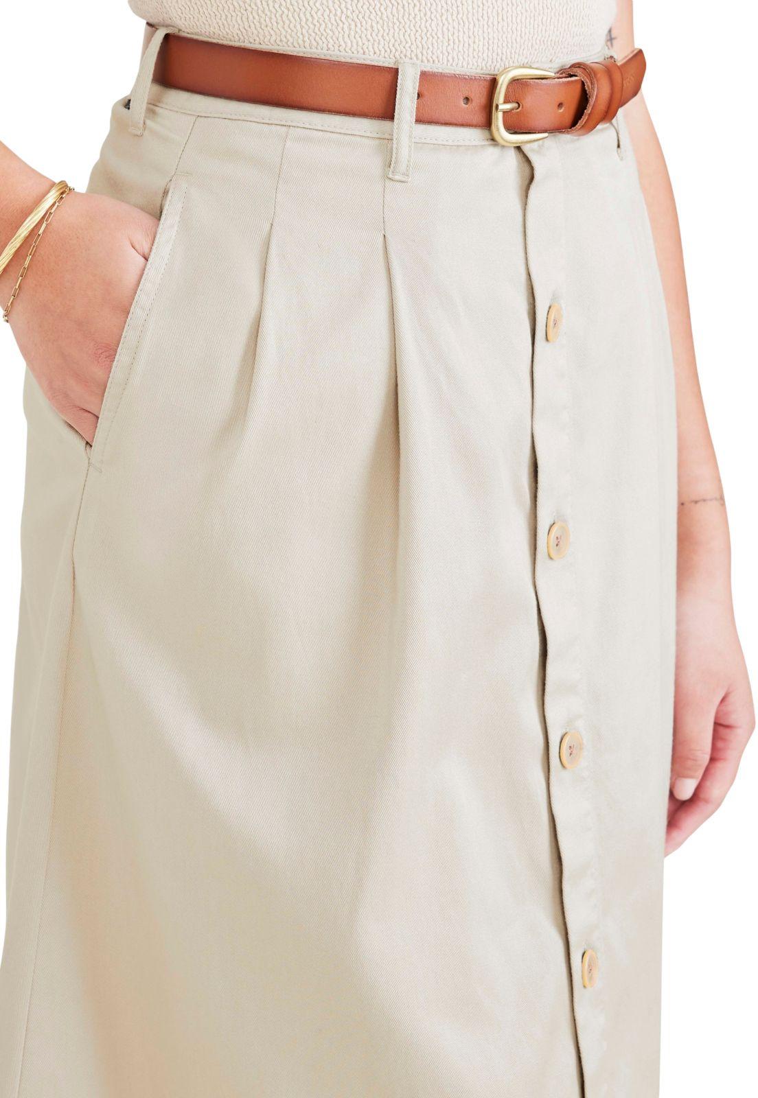 Falda Mujer Skirt Beige A4273-0005-3