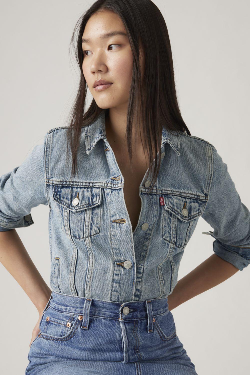 Chaqueta Mujer Original Trucker Celeste Levis 29945-0100-2