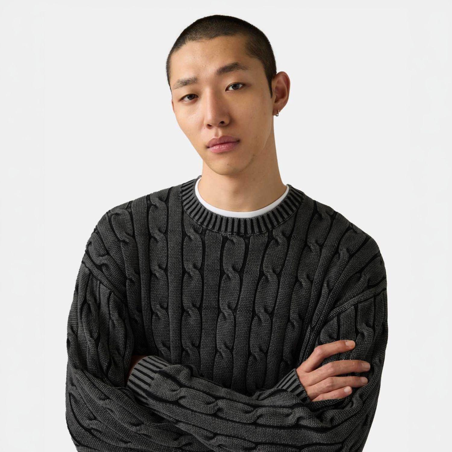 Sweater Hombre Carmel Cable Crew Negro Levis 0058W-0002-2