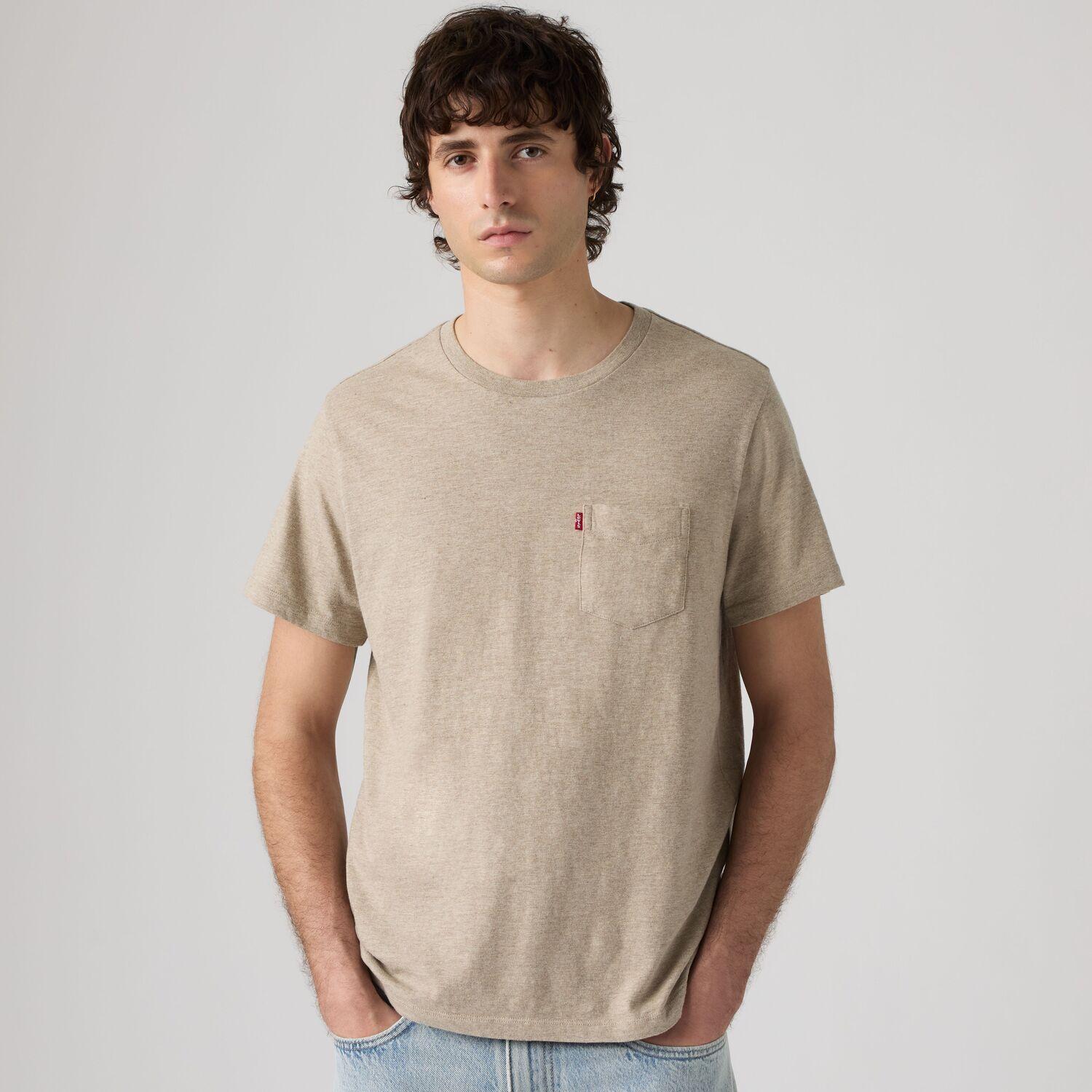 Polera Hombre Classic Pocket Tee Beige Levis 19342-0529-2