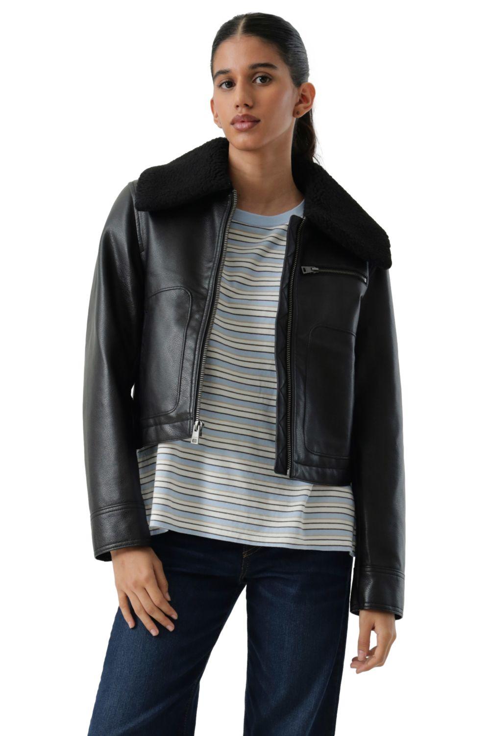 Chaqueta Mujer Vintage Aviator Sherpa Café Levis 59544-0736-0