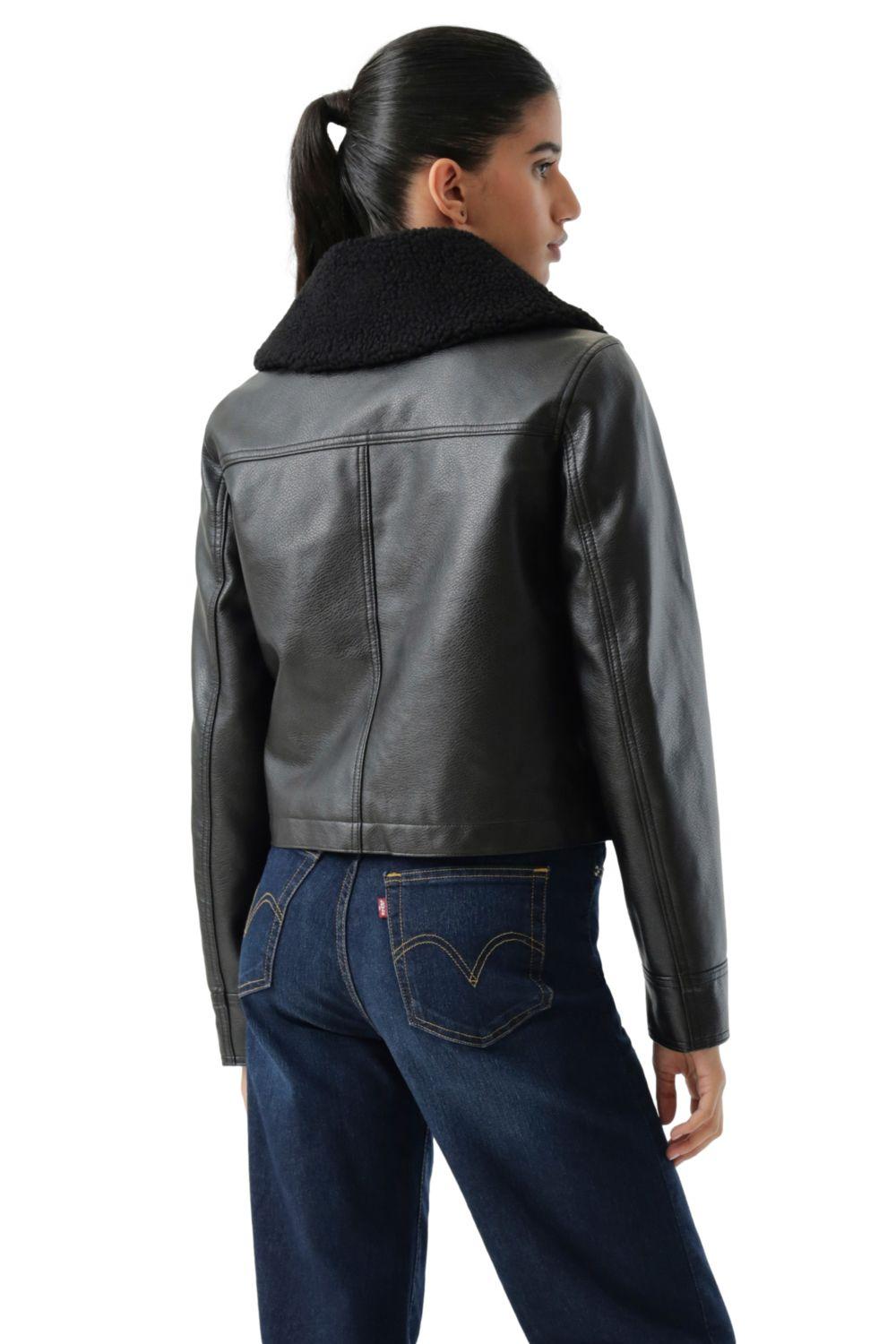 Chaqueta Mujer Vintage Aviator Sherpa Café Levis 59544-0736-2