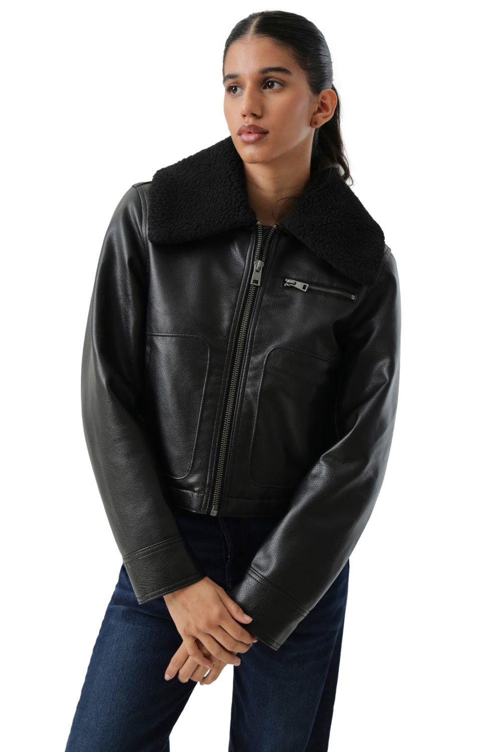 Chaqueta Mujer Vintage Aviator Sherpa Café Levis 59544-0736-3