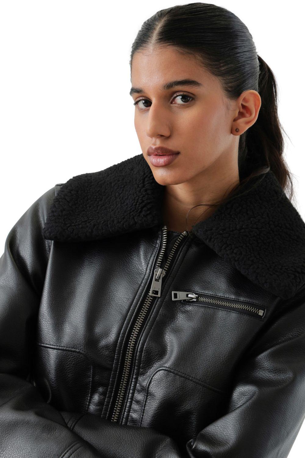 Chaqueta Mujer Vintage Aviator Sherpa Café Levis 59544-0736-4