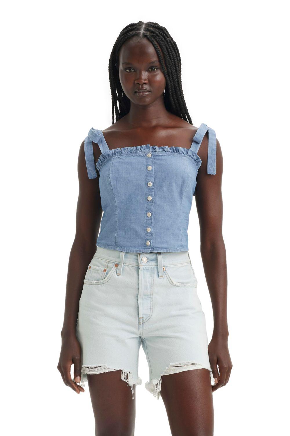 Blusa Mujer Luciana Celeste Levis A8680-0009-0