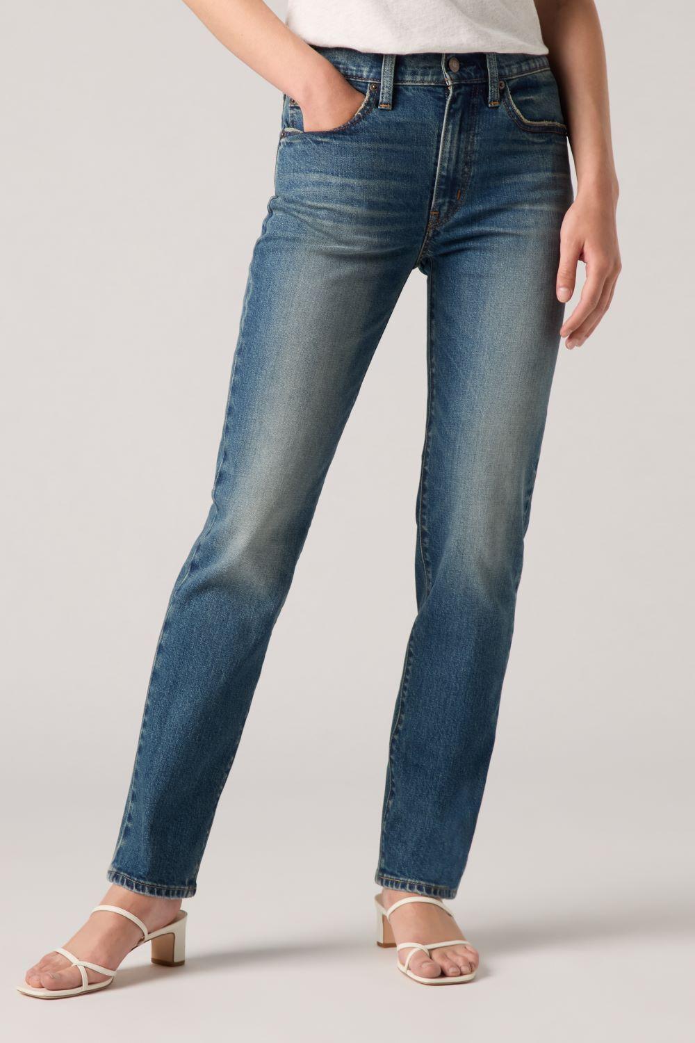 Jeans Mujer 724 High Rise Straight Azul Levis 18883-0381-0