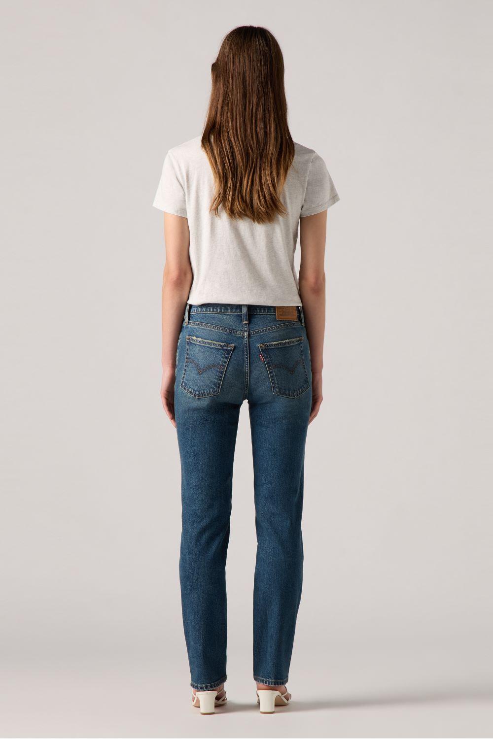 Jeans Mujer 724 High Rise Straight Azul Levis 18883-0381-2