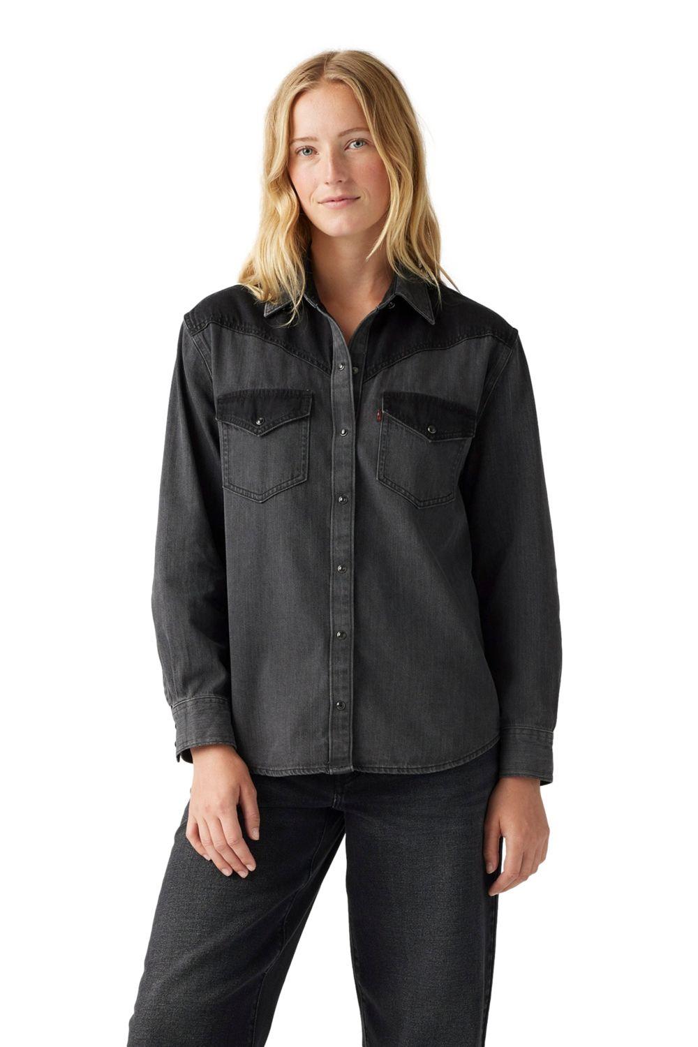 Camisa Mujer Sawyer Western Shirt Negro Levis A7620-0011-0
