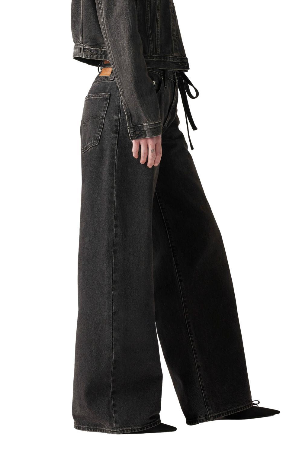 Jeans Mujer XL Straight Negro Levis A8701-0003-1