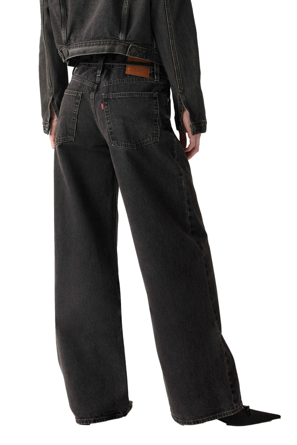 Jeans Mujer XL Straight Negro Levis A8701-0003-2