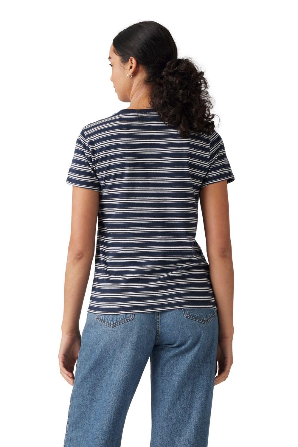 Polera Mujer Everet Stripe Negro Levis 39185-0357-1