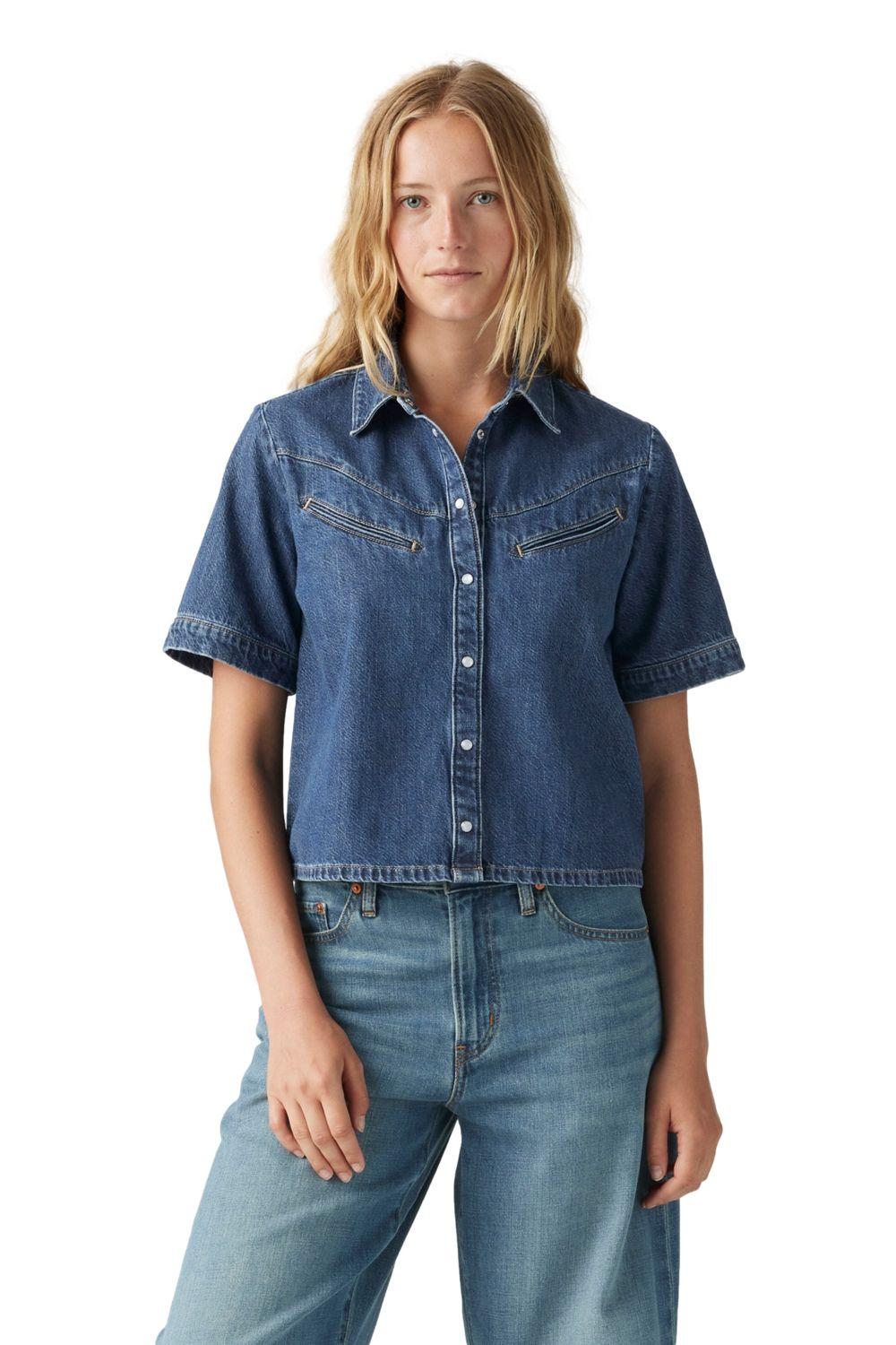 Camisa Mujer Rinoa Camp Shirt Azul Levis 001SL-0001-0