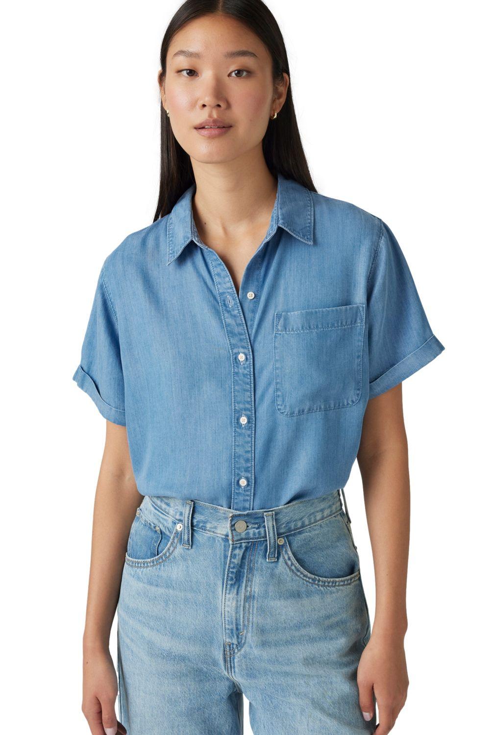 Blusa Mujer Darlene Shirt Celeste Levis 001SJ-0004-0