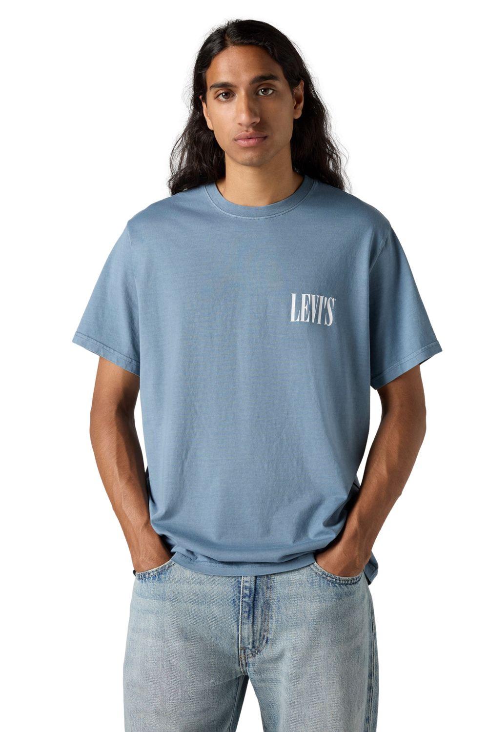 Polera Hombre Ss Relaxed Fit Tee Azul Levis 16143-1917-2