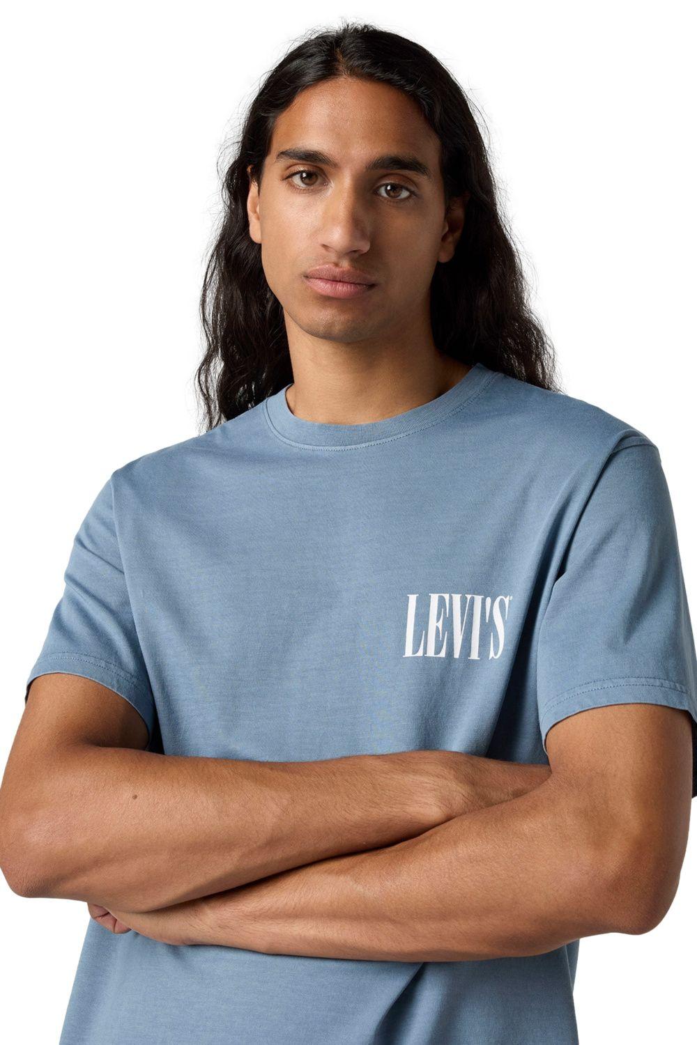 Polera Hombre Ss Relaxed Fit Tee Azul Levis 16143-1917-3