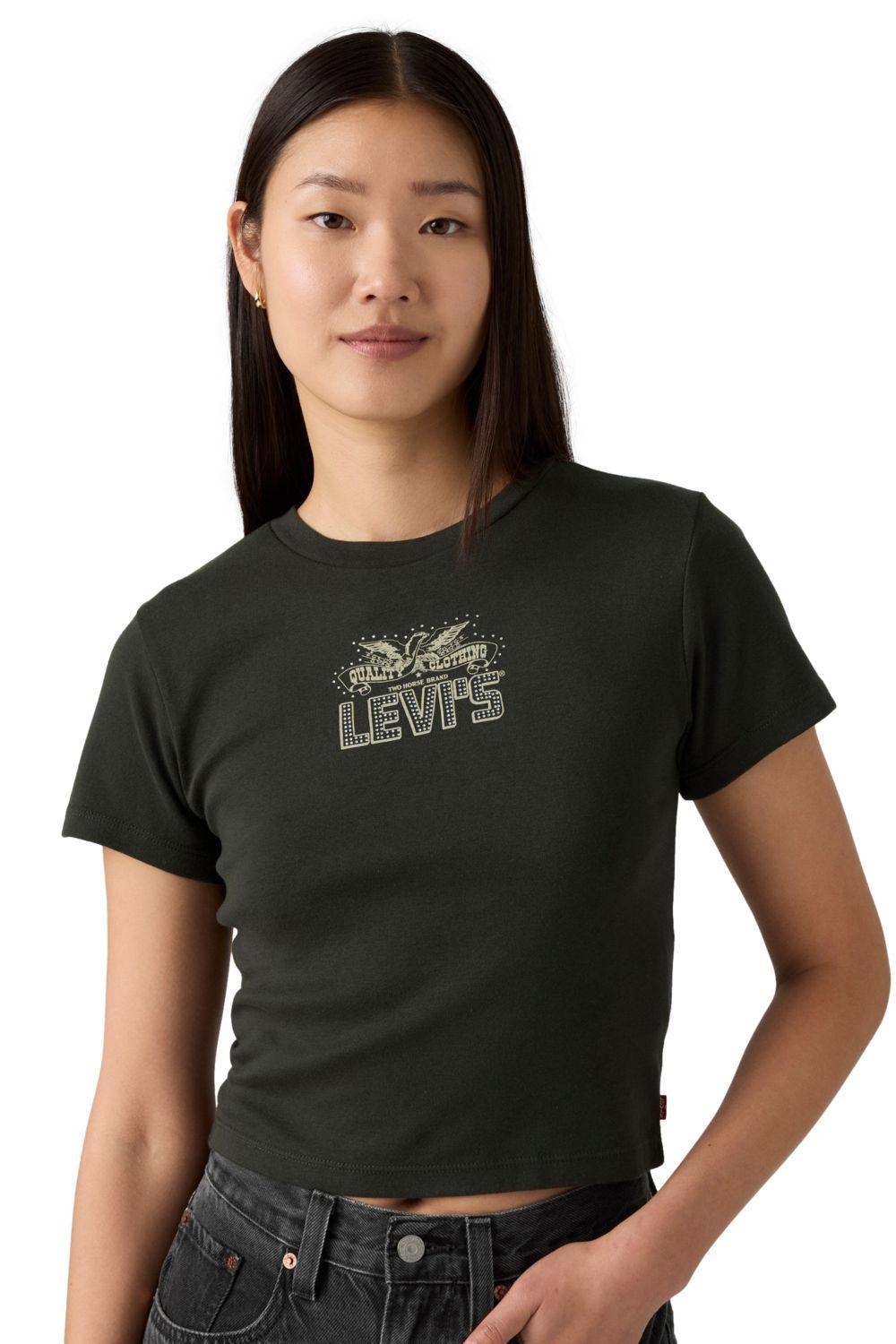 Polera Mujer Essential Sporty Tee Negro Levis A8798-0060-2