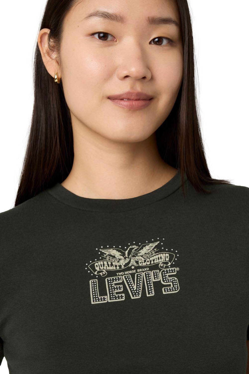 Polera Mujer Essential Sporty Tee Negro Levis A8798-0060-3