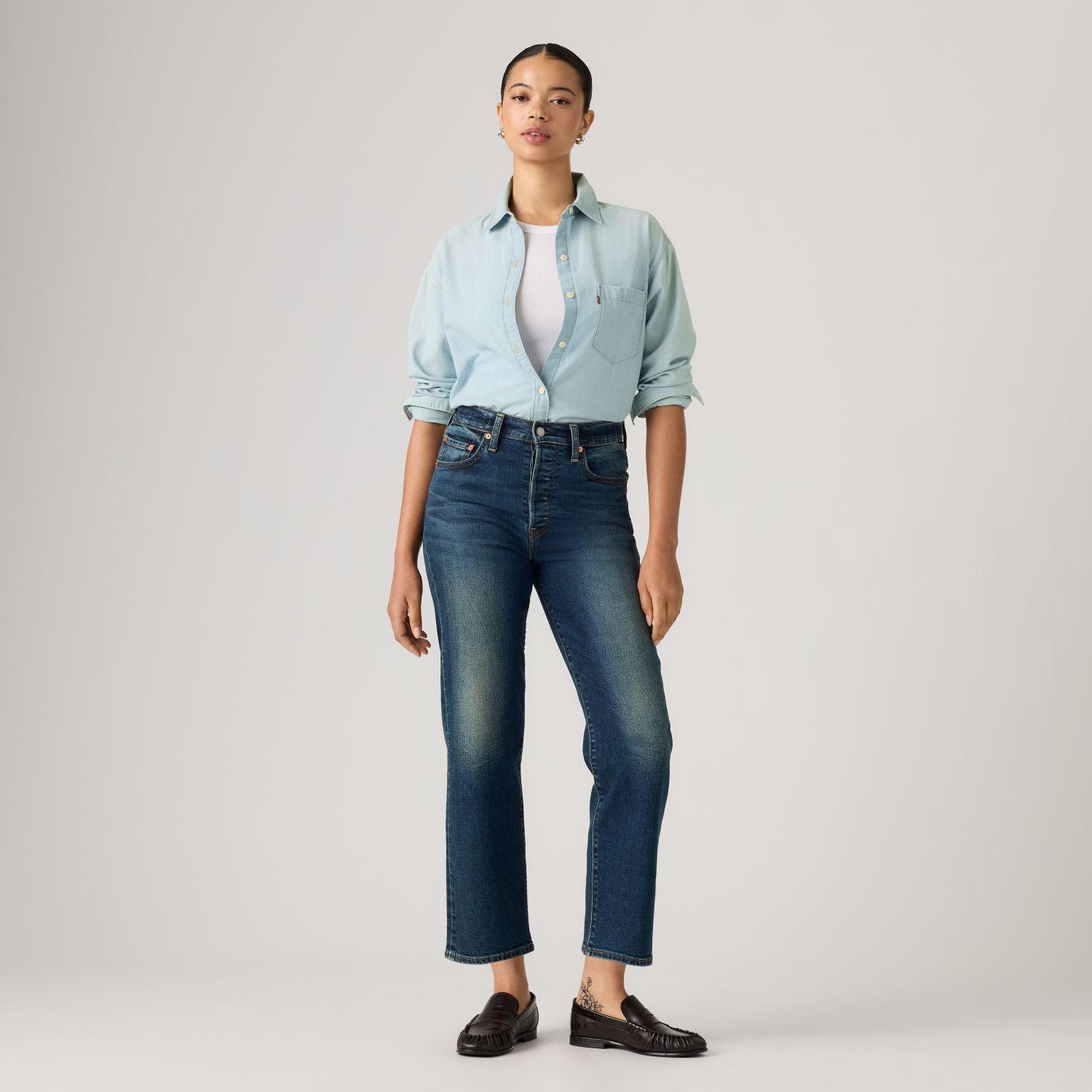 Jeans Mujer Ribcage Straight Ankle Azul Levis 72693-0301-1