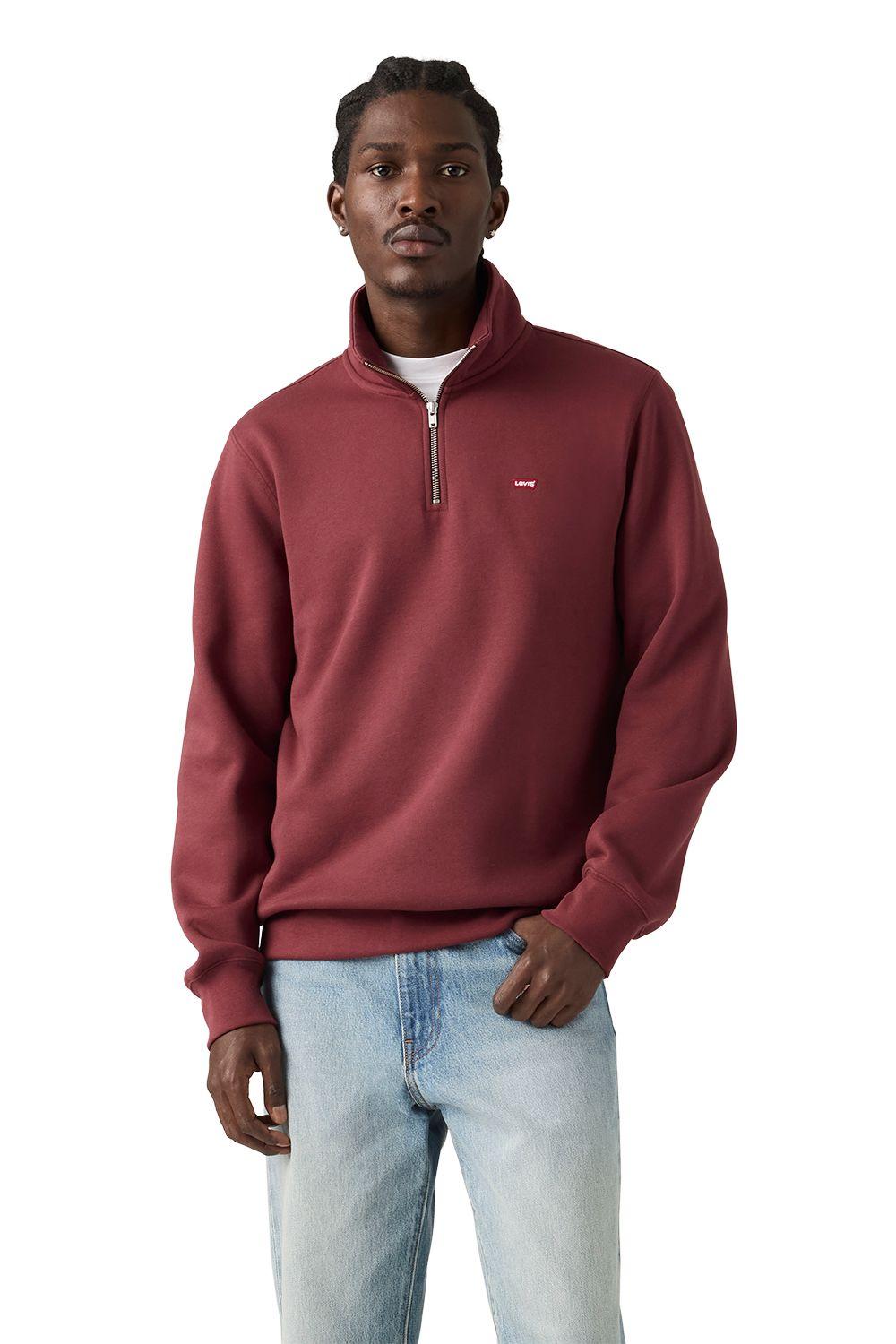 Polerón Hombre Core Hm 1/4 Zip Burdeo Levis 000VT-0004-0