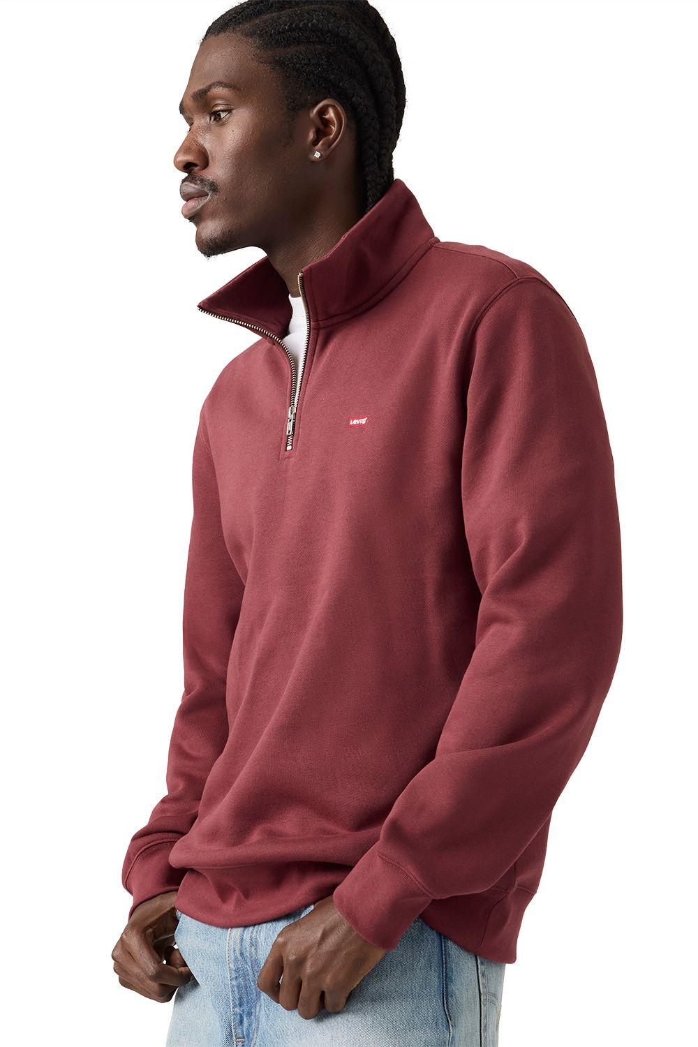Polerón Hombre Core Hm 1/4 Zip Burdeo Levis 000VT-0004-2