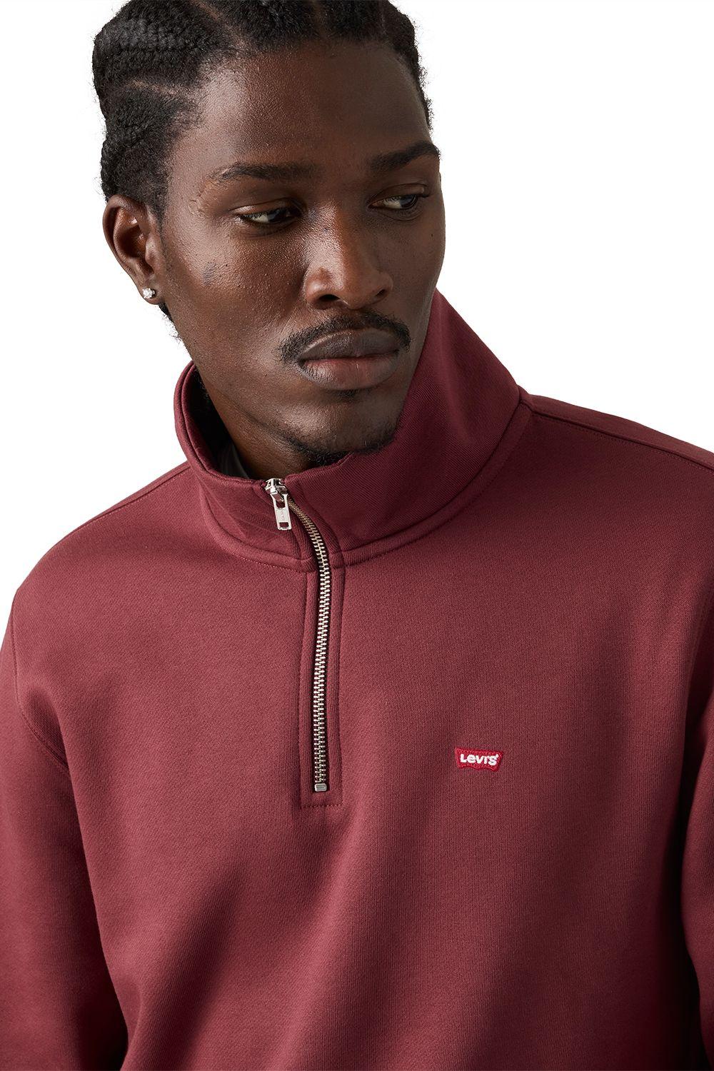 Polerón Hombre Core Hm 1/4 Zip Burdeo Levis 000VT-0004-3