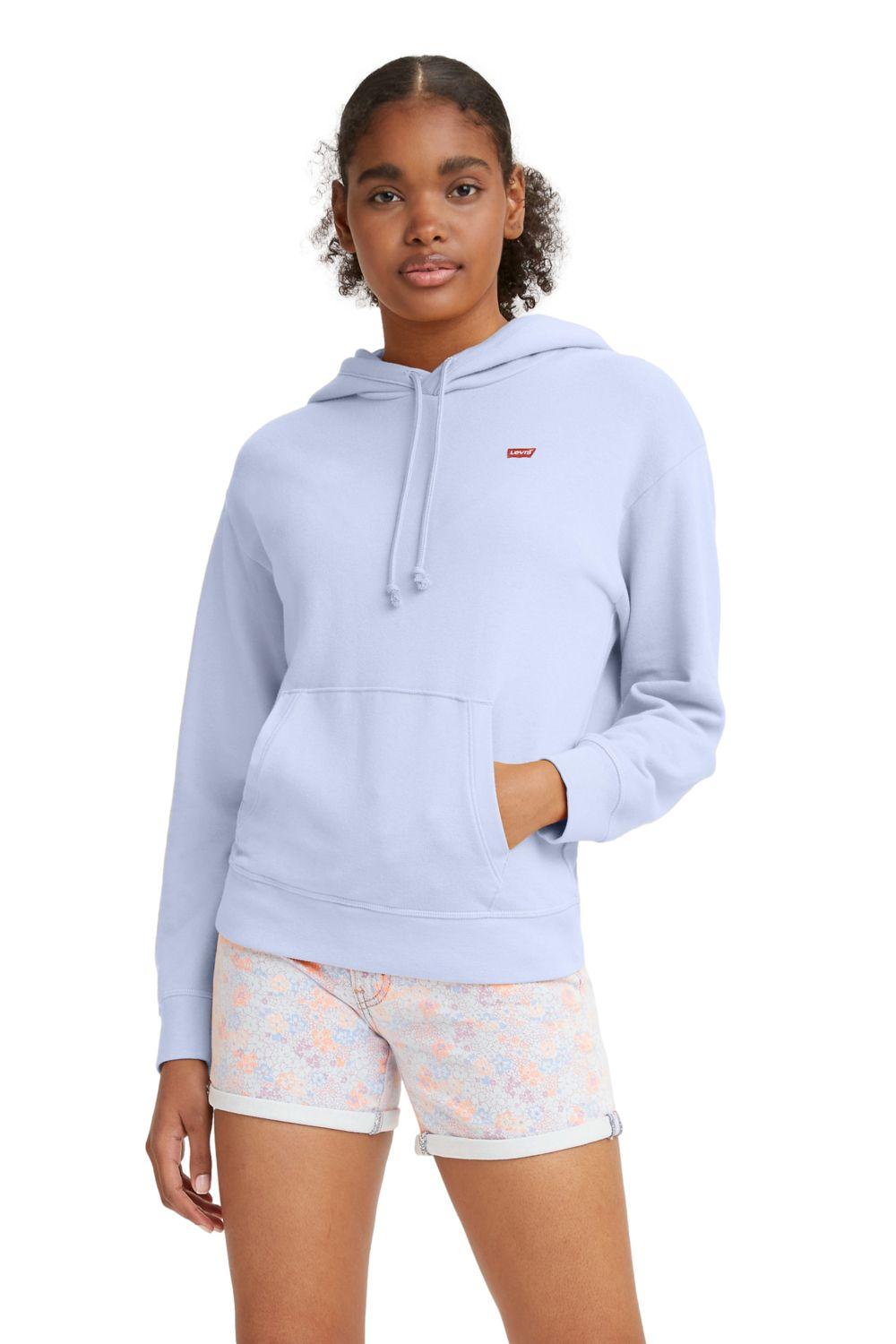 Polerón Mujer Regular Fit Capucha Mini Azul Levis 24693-0058-0