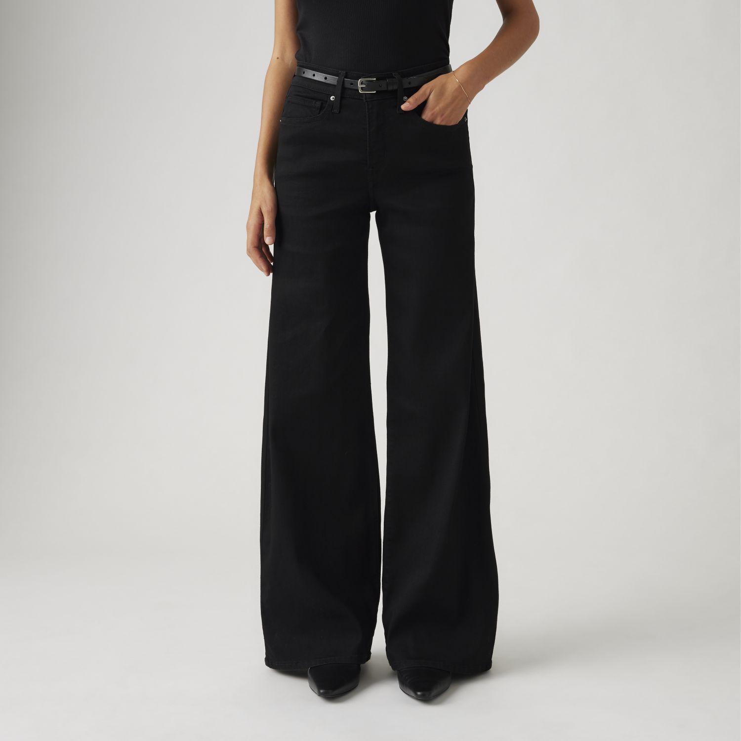 Jeans Mujer 318 Shaping Wide Leg Negro Levis 001PZ-0005-0