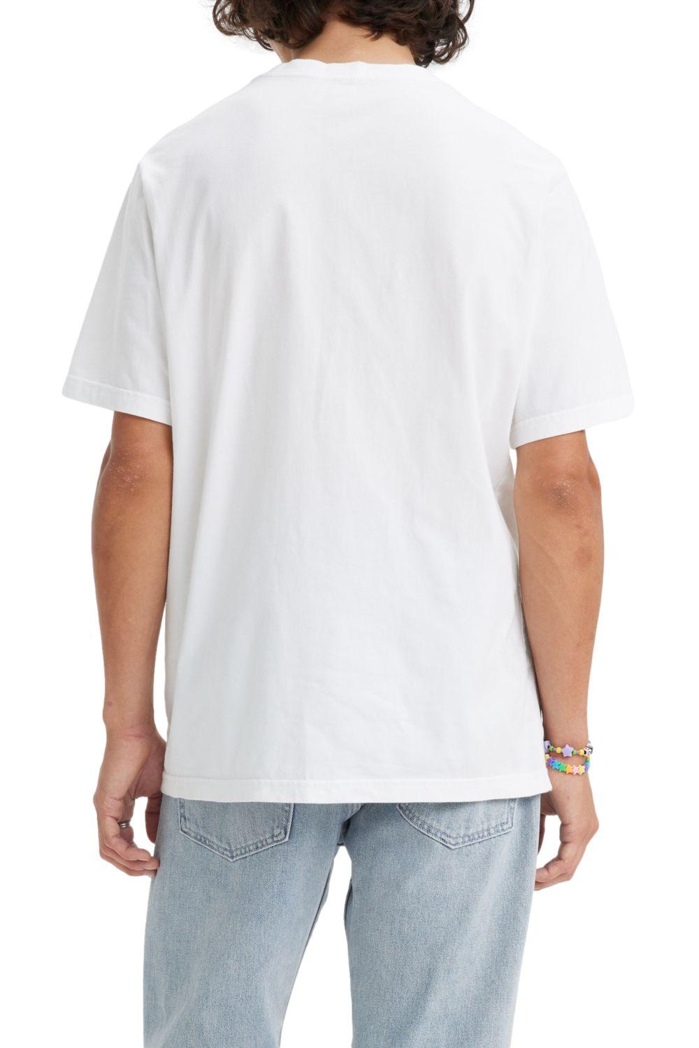 Polera Hombre Manga corta Gráfica Blanco Levis 16143-1163-3