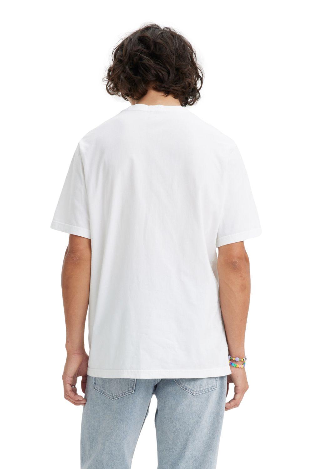 Polera Hombre Manga corta Gráfica Blanco Levis 16143-1163-2