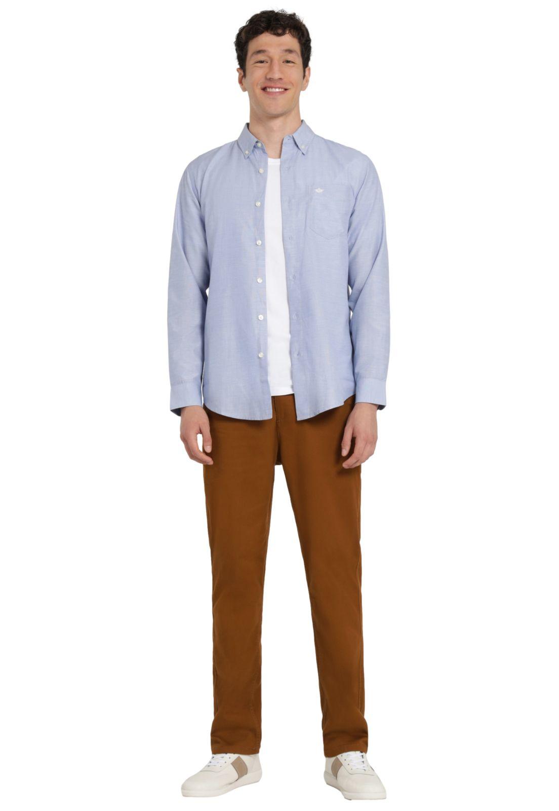 Camisa Hombre Woven Refine Regular Fit Azul 52798-1175-3