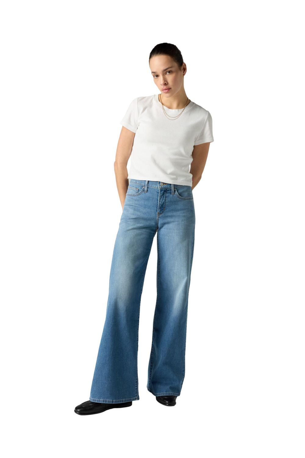 Jeans Mujer 318 Shaping Wide Leg Azul Levis 001PZ-0015-3
