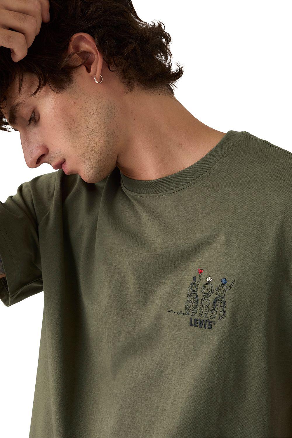 Polera Hombre Relaxed Fit Tee Verde Levis 16143-2448-3