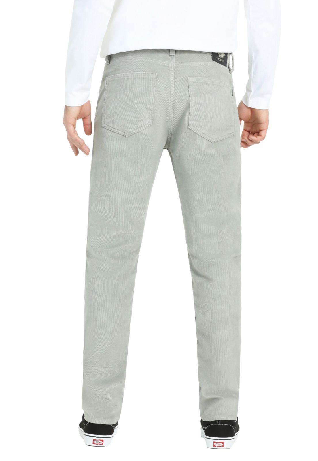 Pantalón Hombre Jean Cut Slim Fit Cotelé Gris 56791-0098-2
