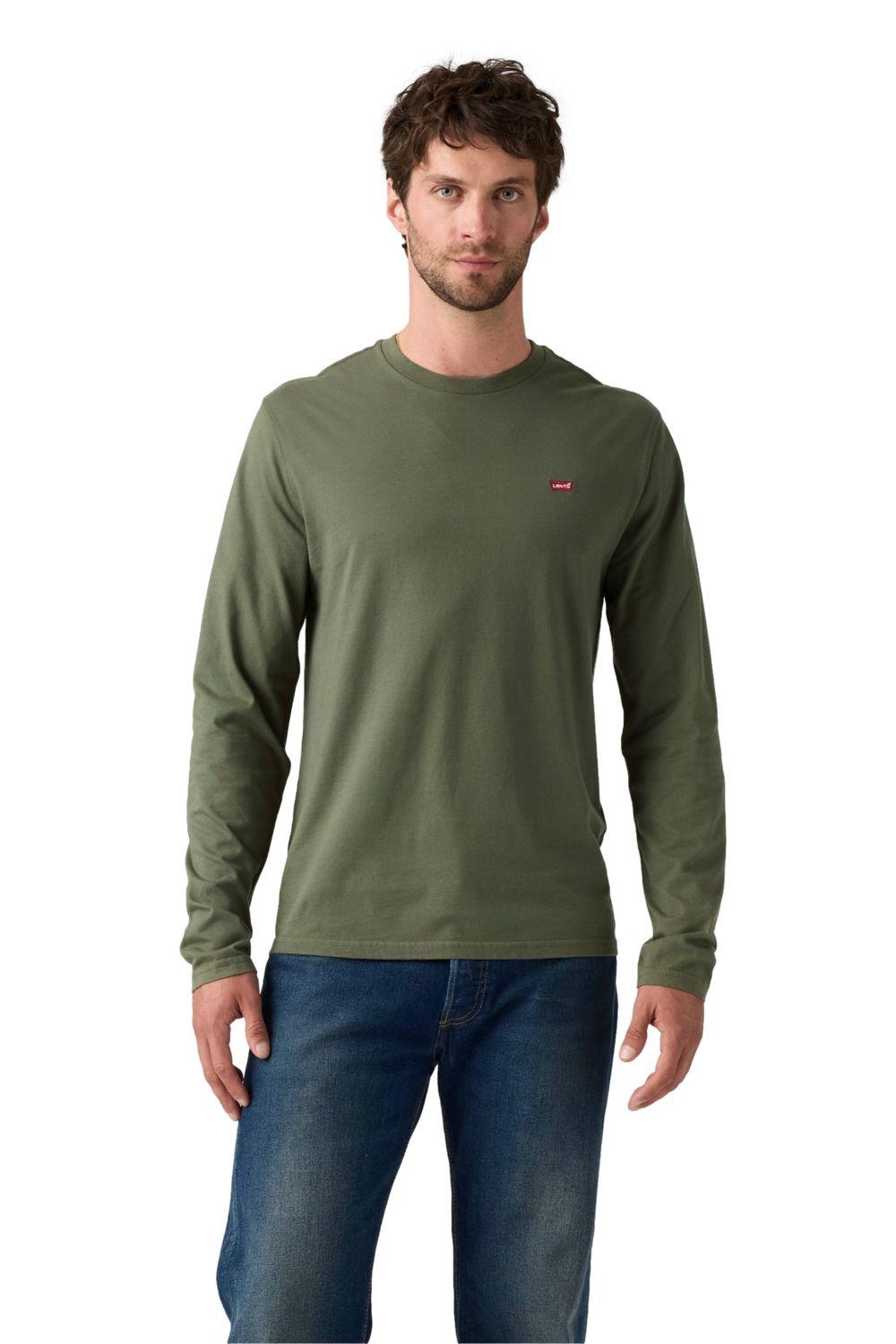 Polera Hombre Ls Classic Hm Tee Verde Levis 69857-0008-0