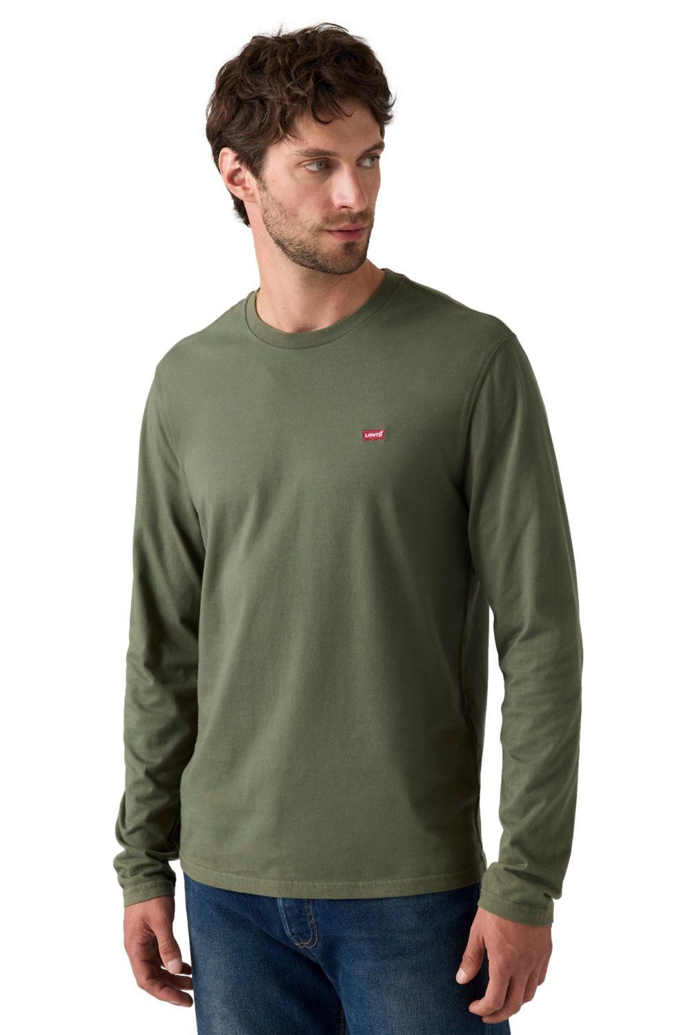 Polera Hombre Ls Classic Hm Tee Verde Levis 69857-0008-2