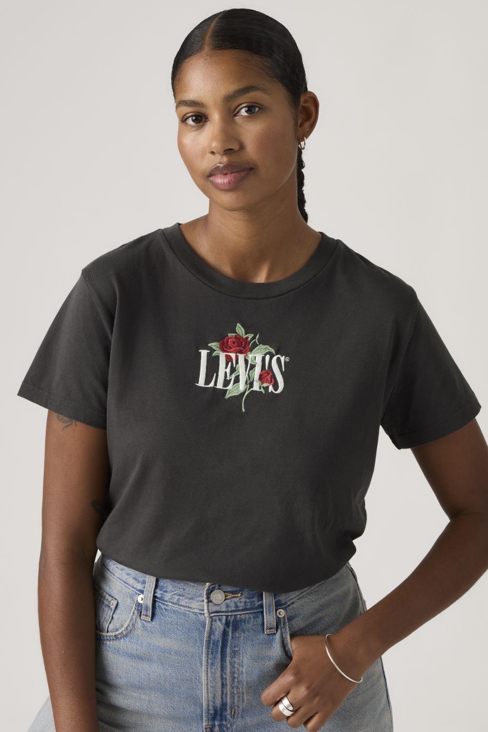 Polera Mujer Graphic Boxy Tshirt Negro Levis A8804-0066-2