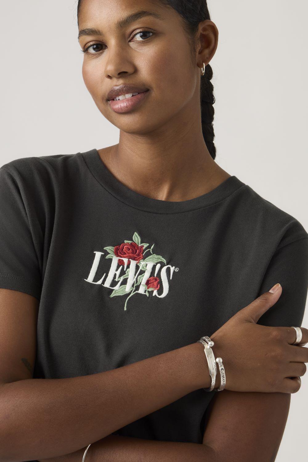 Polera Mujer Graphic Boxy Tshirt Negro Levis A8804-0066-3