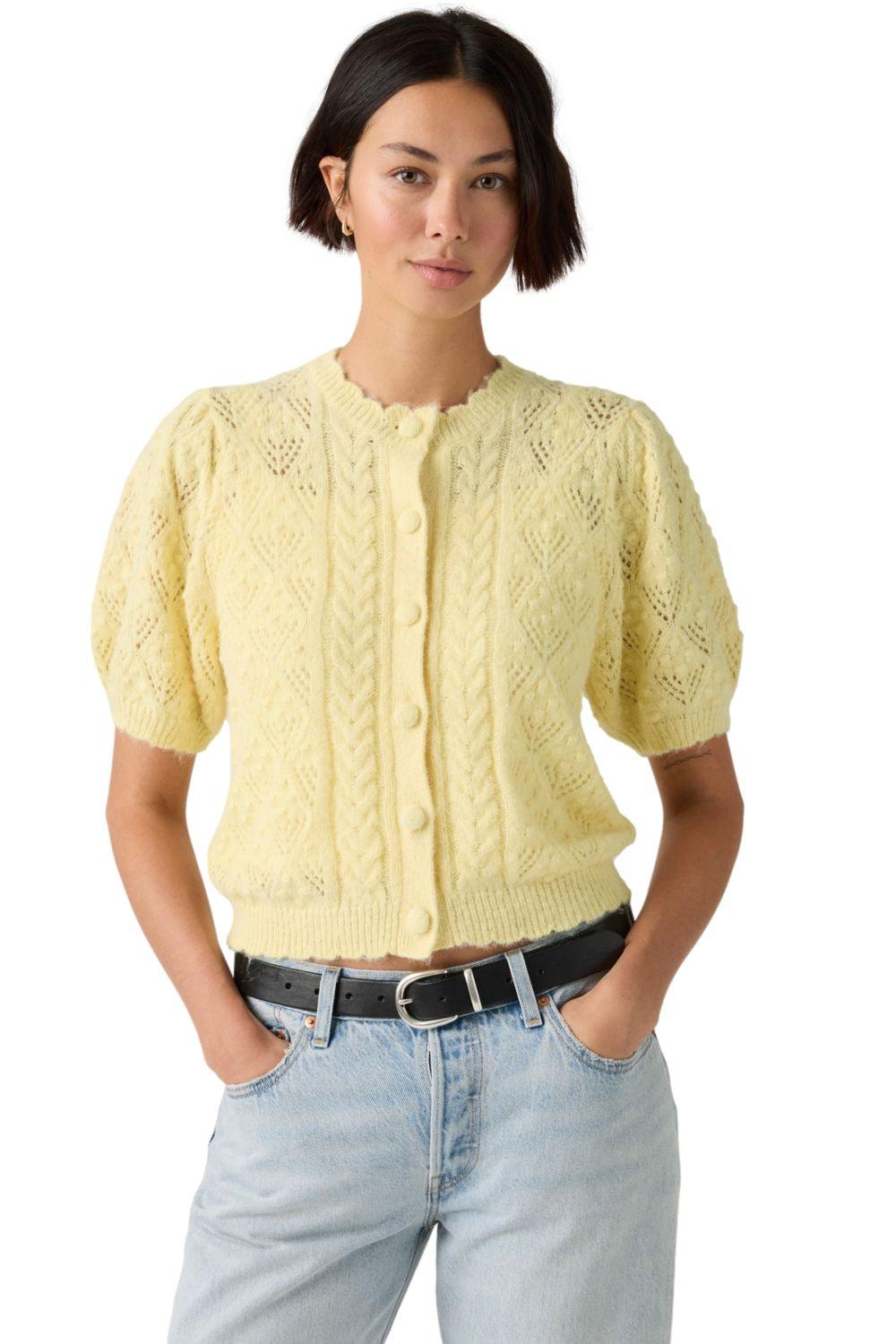 Sweater Mujer Pauline Pointelle Cardi Beige Levis 005A8-0002-2