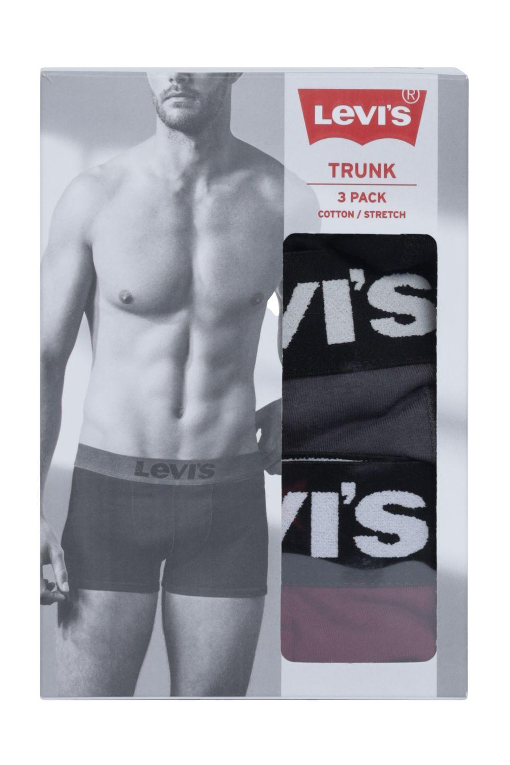 Boxer Hombre Trunk Liso 3 Pack Multicolor Levis 37453-0961-4