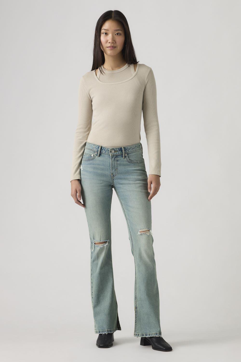 Jeans Mujer Low Slim Boot Celeste Levis 006KC-0003-4