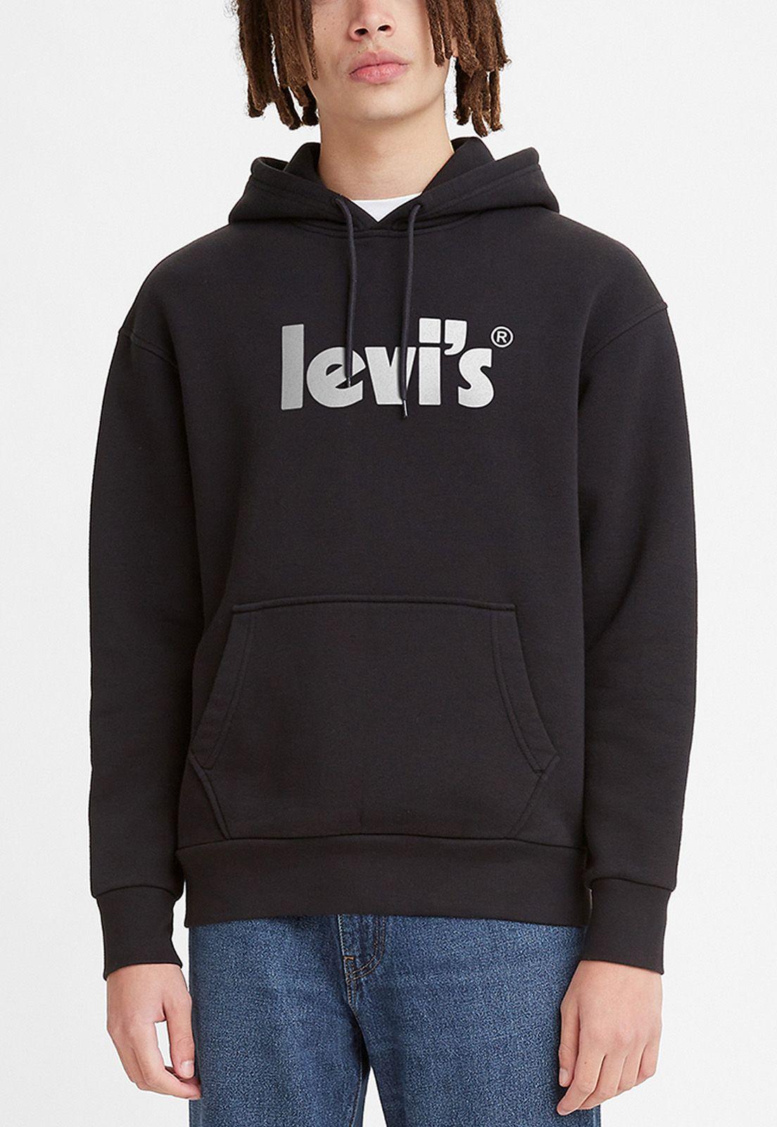 Polerón Hombre Regular Fit Liso Logo Negro Levis 38821-0087-0