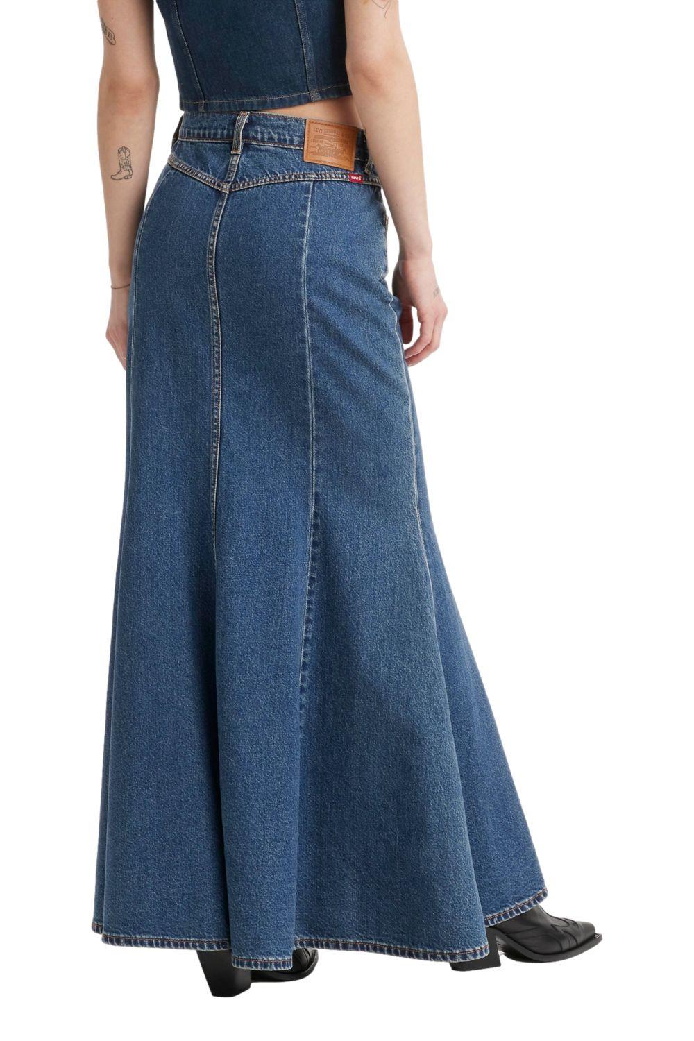 Falda Mujer Mermaid Azul Levis A8726-0001-2