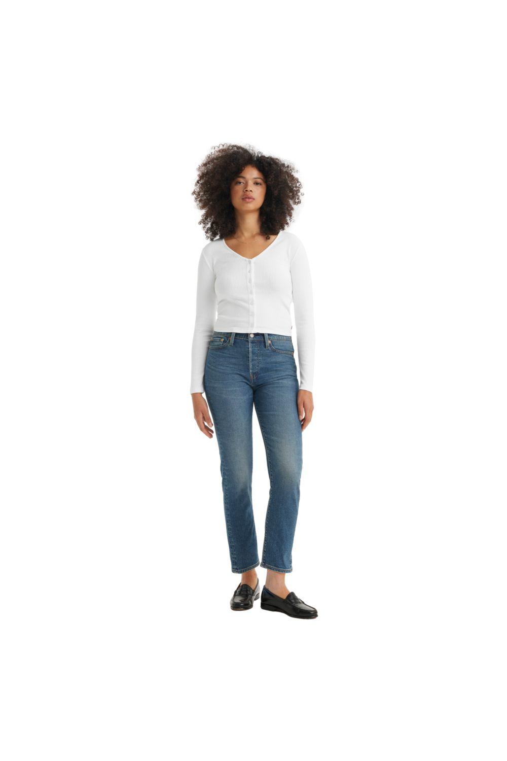 Jeans Mujer Wedgie Straight Azul Levis 34964-0218-3